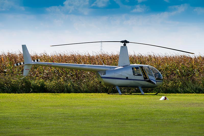Wet Spreading Helicopter in Wisconsin